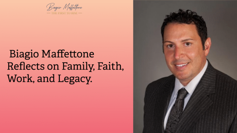 Biagio Maffettone Reflects on Family, Faith, Work, and Legacy