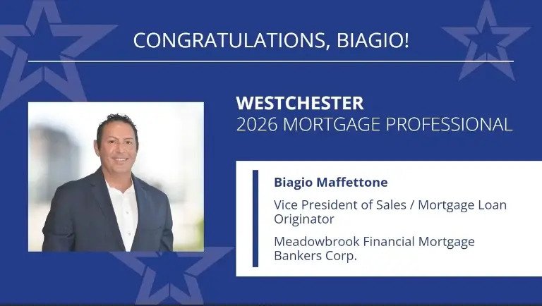Biagio Maffettone named 2026 Westchester Mortgage Professional for the 14th consecutive year